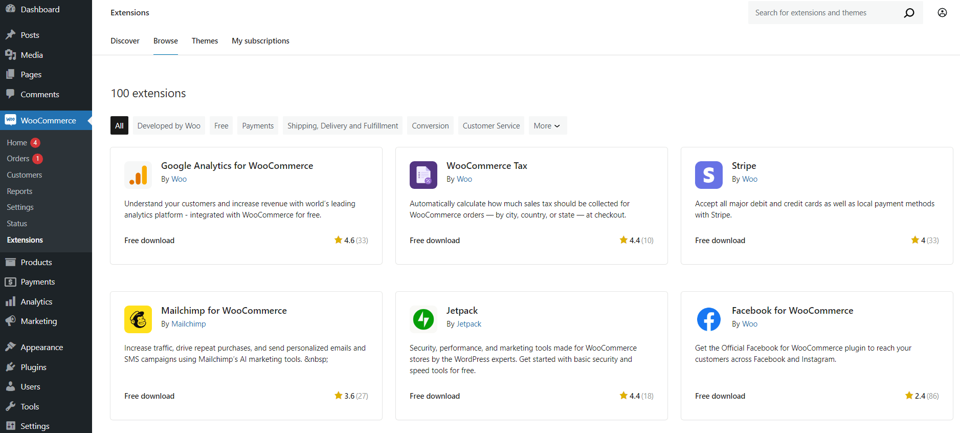 WooCommerce Extensions